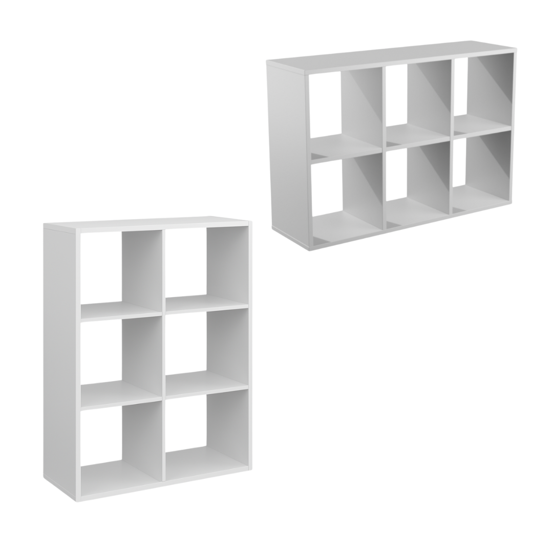 Étagère Cube Rangement Modulable Blanc - Détails