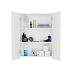 Meuble Suspendu pour WC Suspendu Geberit Rangement Blanc - Détails