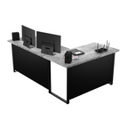 Bureau d'Angle Gaming Gamer Professionnel pour Ordinateur PC Bureau de Travail VINI N Béton Clair - Détails