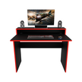 Bureau Gaming Gamer Professionnel pour Ordinateur PC Bureau de Travail Adept Noir