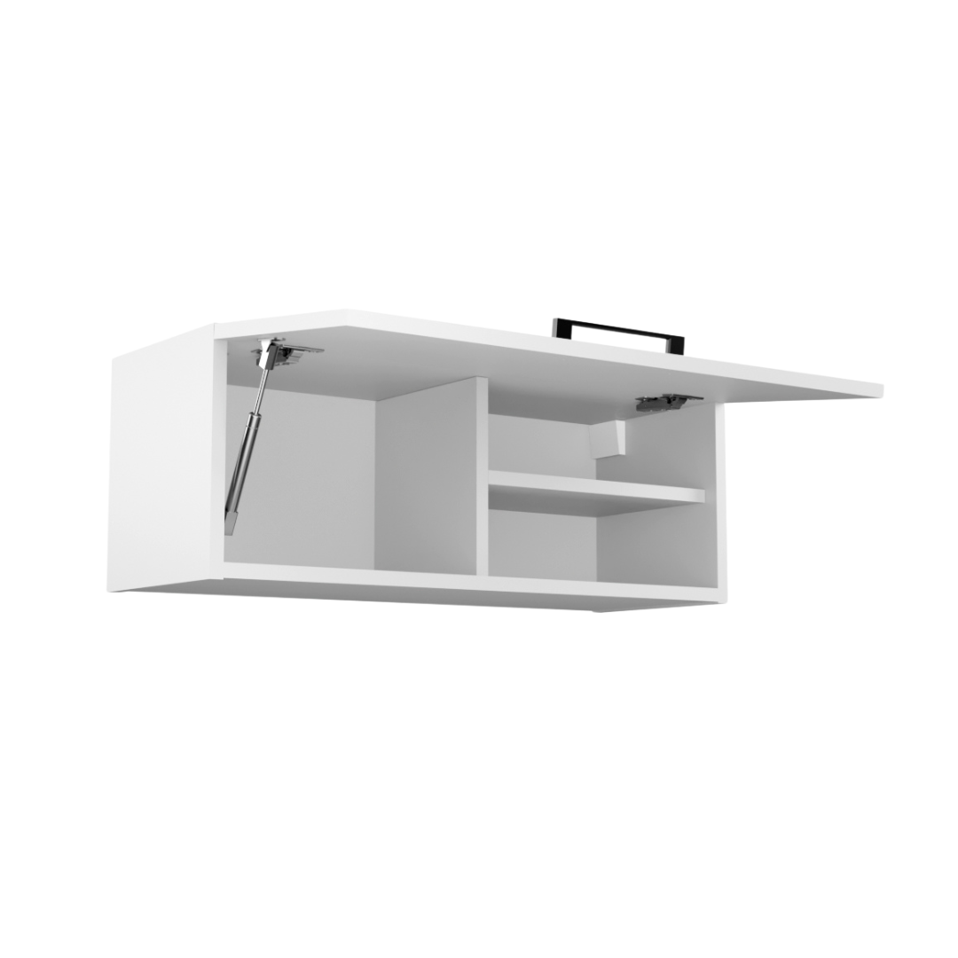 Meuble de Salle de Bain Suspendu Rangement Blanc - Détails