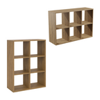 Étagère Cube Rangement Modulable Chêne Doré - Détails