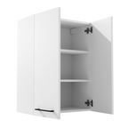 Meuble de Salle de Bain Suspendu Rangement Blanc - Détails