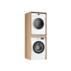 Meuble de Salle de Bain sur Lave-linge et Sèche-linge Luza Rangement Chêne Sonoma - Vue principale