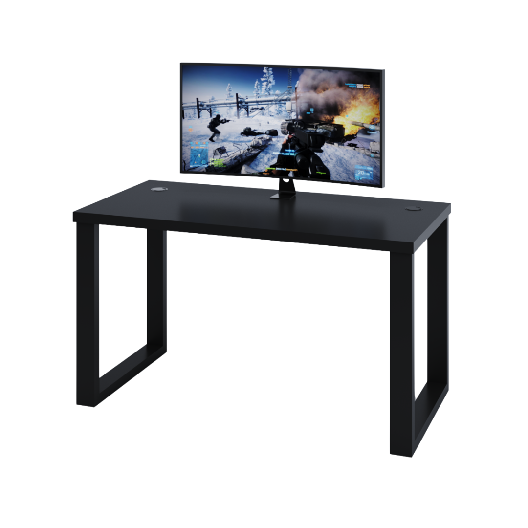 Bureau Gaming Gamer Professionnel pour Ordinateur PC Bureau de Travail Noir - Détails