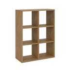 Étagère Cube Rangement Modulable Chêne Doré - Détails