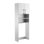 Meuble Rangement sur Pied au-dessus Lave-linge avec Bella Portes Blanc - Vue principale
