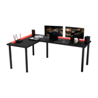 Bureau d'Angle Gaming Gamer Professionnel pour Ordinateur PC Bureau de Travail Noir - Vue principale