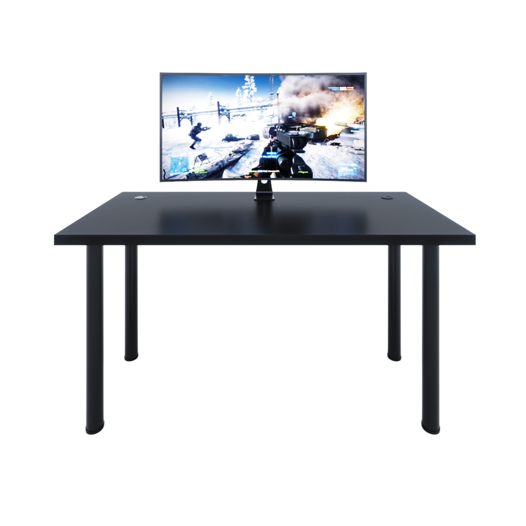 Bureau Gaming Gamer Professionnel pour Ordinateur PC Bureau de Travail Blanc - Détails