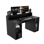 Bureau Gaming Gamer Professionnel pour Ordinateur PC Bureau de Travail Enigma Noir - Vue principale
