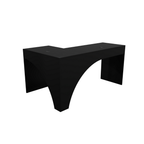 Bureau d'Angle Gaming Gamer Compact Mini pour Ordinateur PC Carbon Noir - Détails