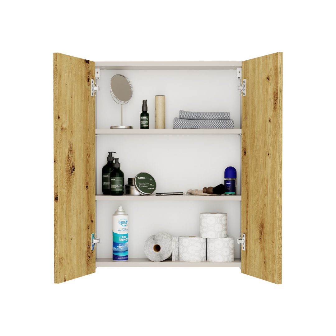 Meuble Suspendu pour WC Suspendu Geberit Rangement Cachemire - Détails