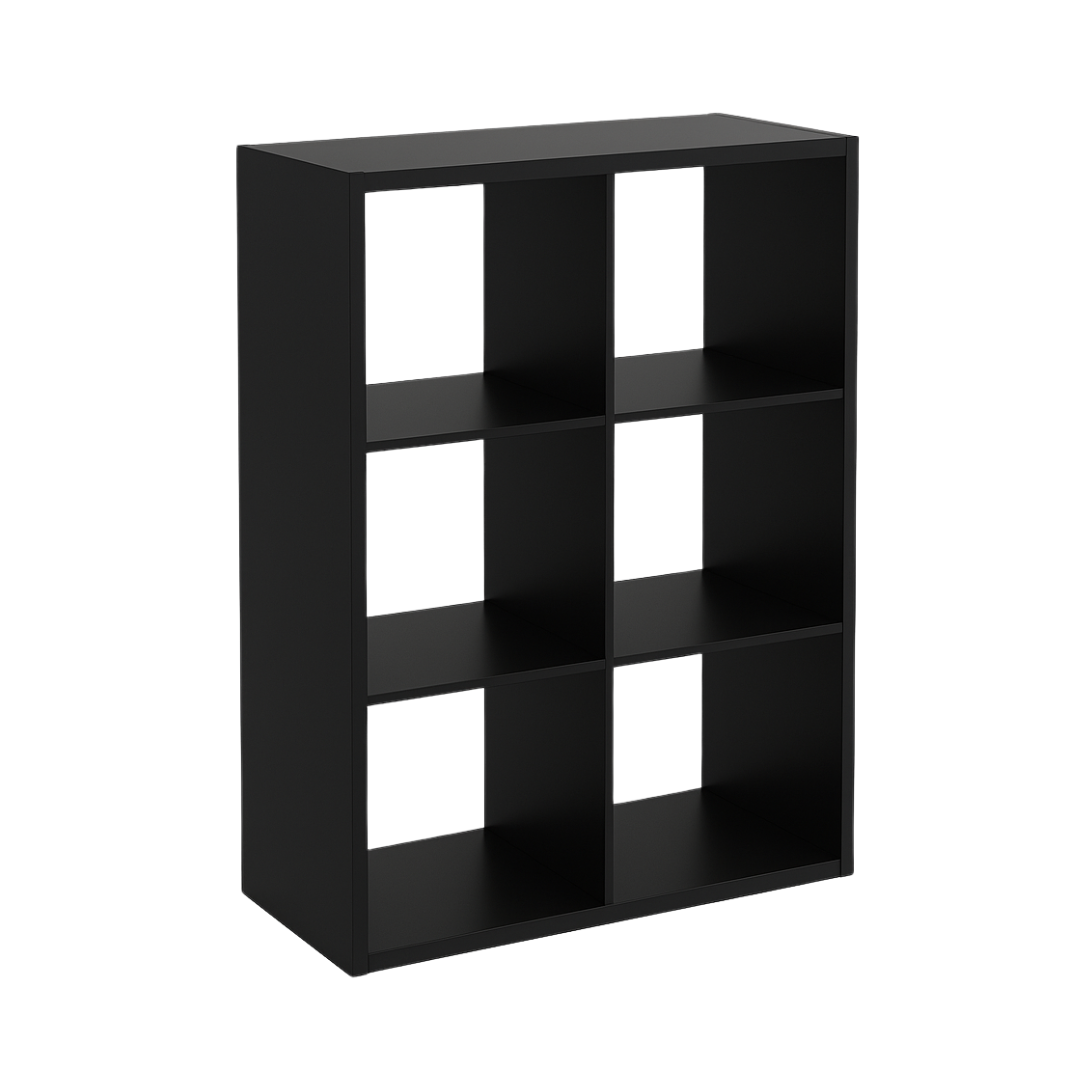 Étagère Cube Rangement Modulable Noir - Détails