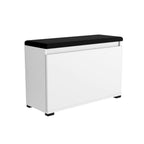 Meuble à Chaussures avec Banc d'Entrée Rangement Blanc - Détails
