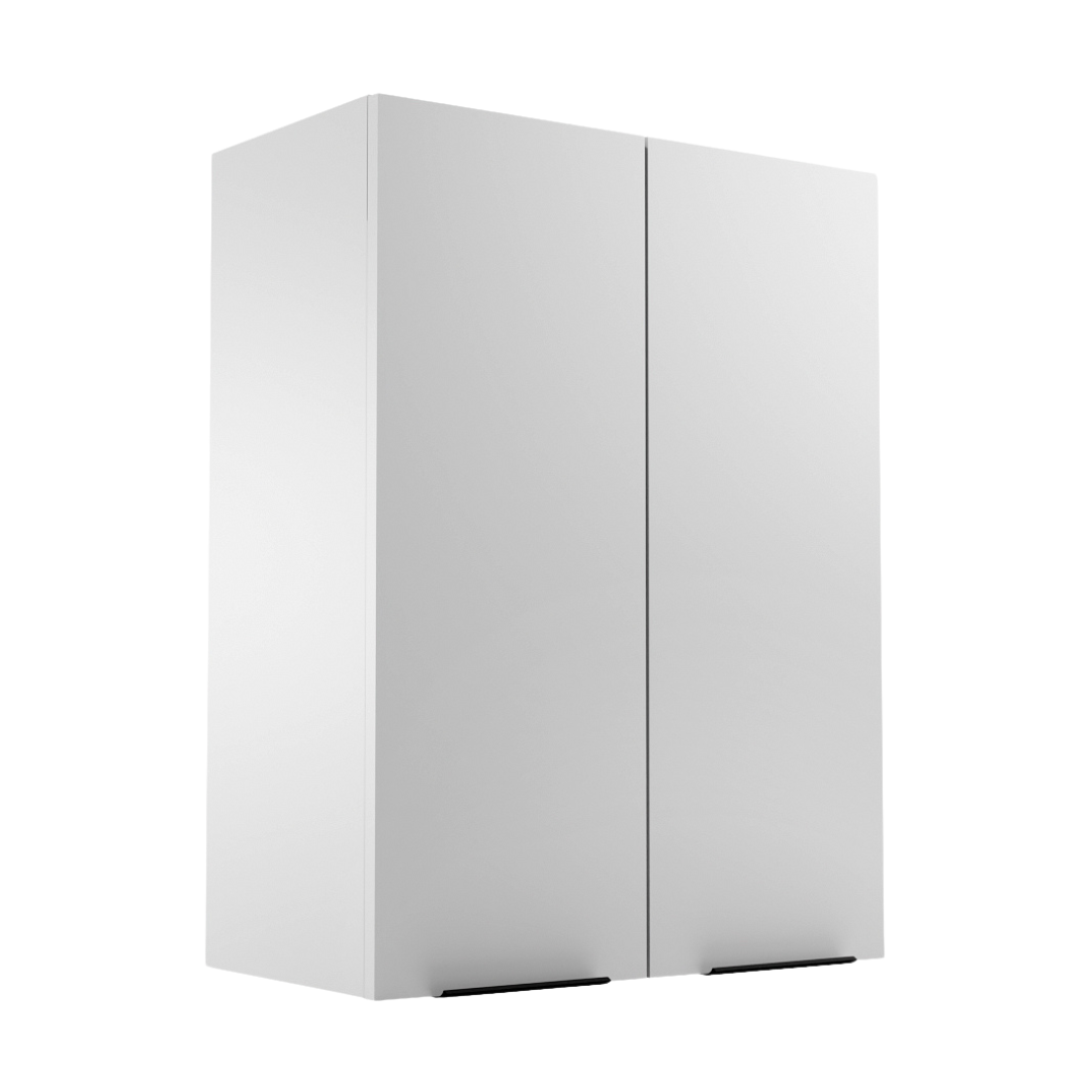 Meuble de Salle de Bain Suspendu Rangement Blanc - Détails