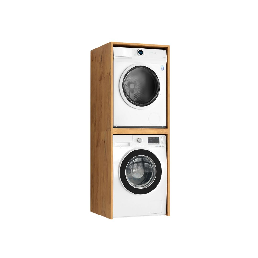 Meuble de Salle de Bain sur Lave-linge et Sèche-linge Luza Rangement Lancelot - Vue principale