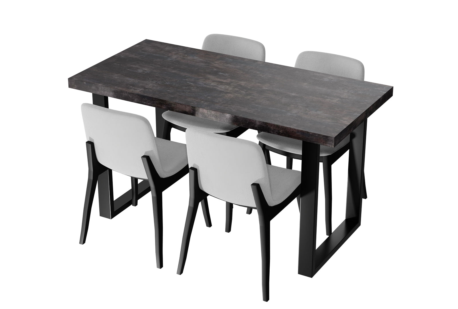 Table de Cuisine Loft VINI Béton Foncé - Vue principale