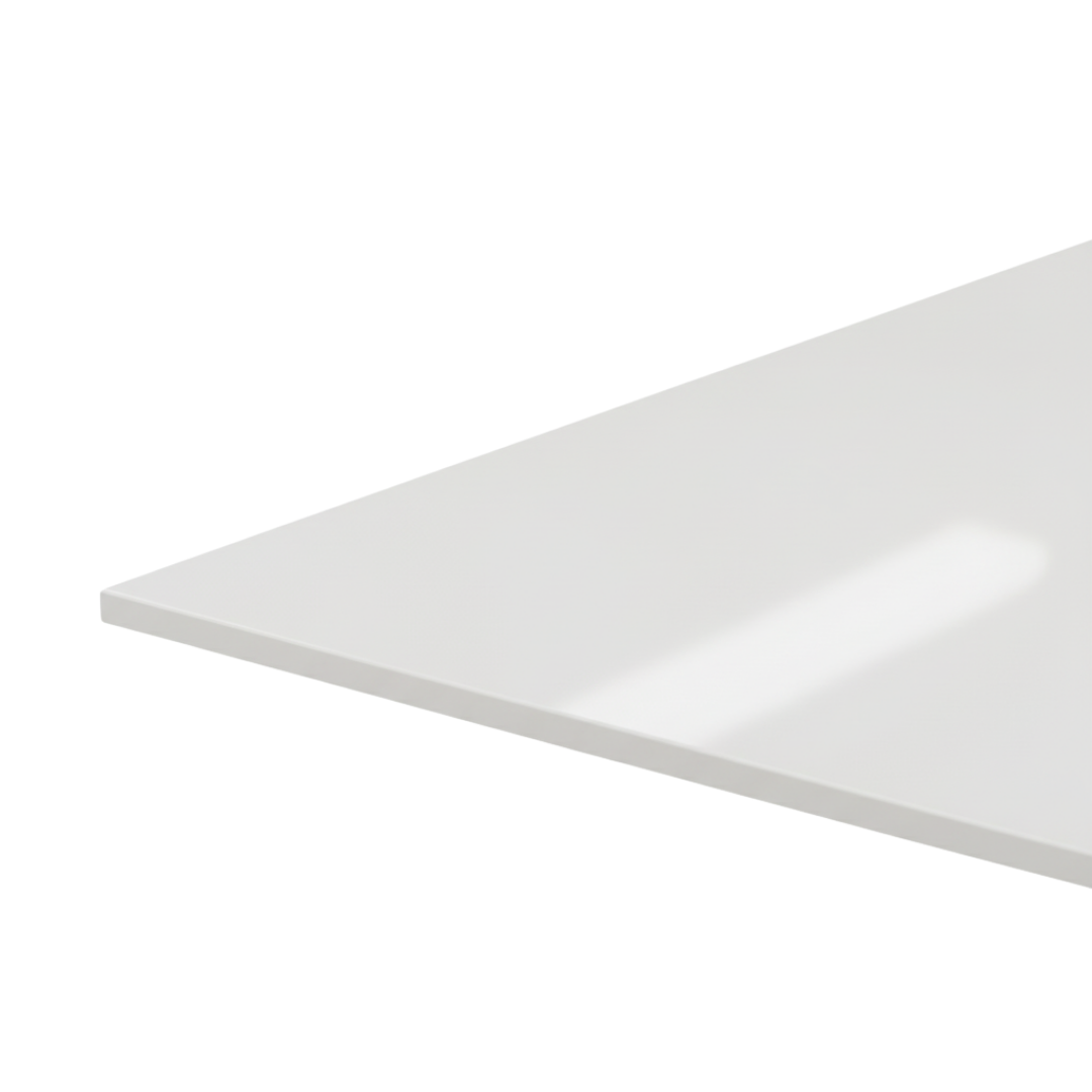 Plan de Travail sur Mesure Ben Blanc Brillant - Vue principale