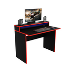 Bureau Gaming Gamer Professionnel pour Ordinateur PC Bureau de Travail Adept Noir - Détails