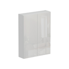 Meuble Suspendu pour WC Suspendu Geberit Auris Rangement Blanc Façades Blanc Brillant - Vue principale