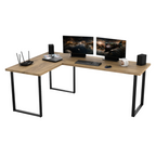 Bureau d'Angle Gaming Gamer Professionnel pour Ordinateur PC Bureau de Travail VINI N Chêne Doré - Détails