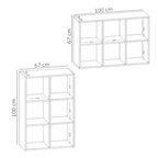 Étagère Cube Rangement Modulable Blanc - Détails