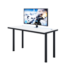 Bureau Gaming Gamer Professionnel pour Ordinateur PC Bureau de Travail Blanc - Détails