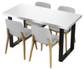 Table de Cuisine Loft VINI Blanc Brillant