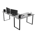 Bureau d'Angle Gaming Gamer Professionnel pour Ordinateur PC Bureau de Travail VINI N Béton Clair - Détails
