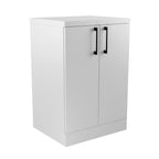 Meuble de Salle de Bain sur Pied Aria Rangement Blanc - Vue principale