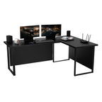 Bureau d'Angle Gaming Gamer Professionnel pour Ordinateur PC Bureau de Travail VINI N Noir - Détails